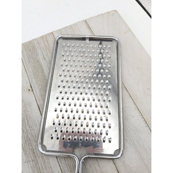 Ekco Grater Zester Cheese Garlic 11 3/4" Stainless Steel Hand Held Black - Picture 5 of 7